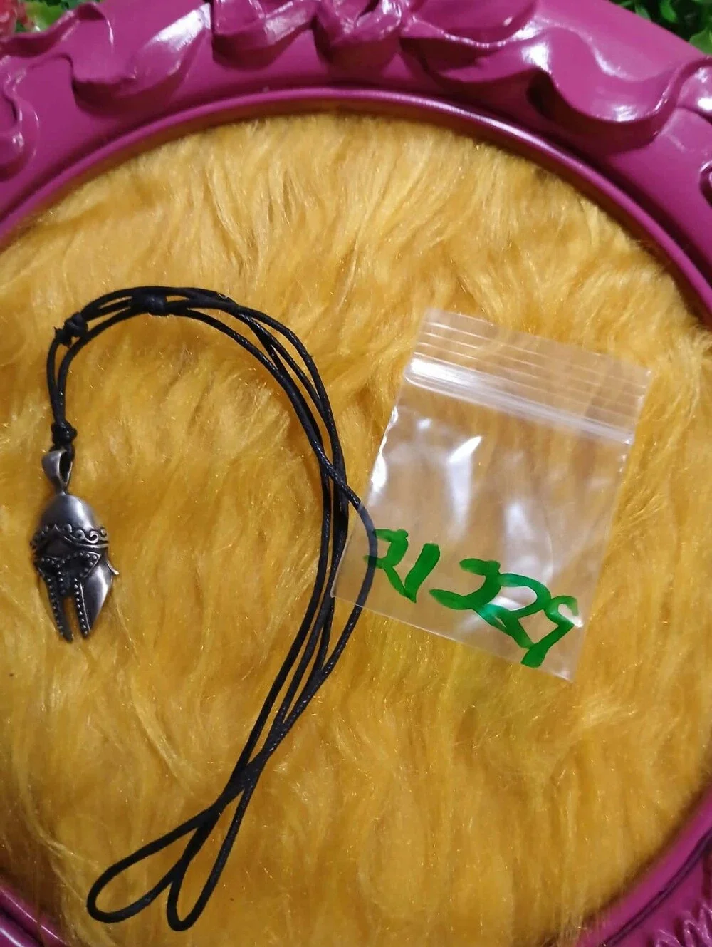 Spartan Helmet Pendant Necklace – Adjustable Black Cord